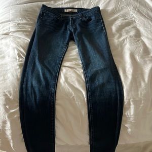 J brand, dark denim, pencil leg, size 25